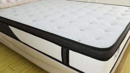 Colchón de muelles ensacados de espuma viscoelástica tamaño Queen King al por mayor con embalaje enrollable al vacío de 13 pulgadas en una caja